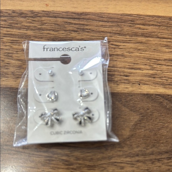 Francesca's Silver Stud Earring Set - Picture 1 of 3